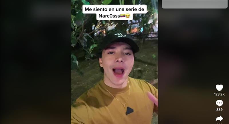 L'influenceur mexicain parle de la Colombie comme d'une série de trafiquants de drogue.  Photo : TikTok @@juanddiosgg