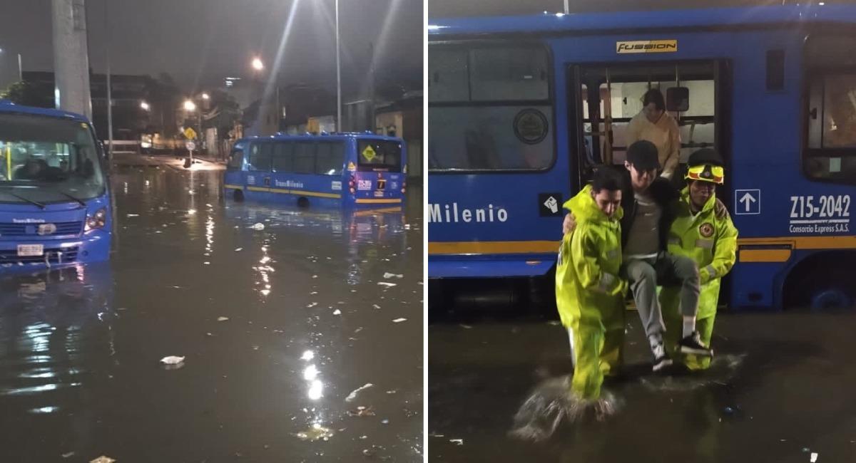 les inondations laissent les voitures et les motos coincées pendant plusieurs heures