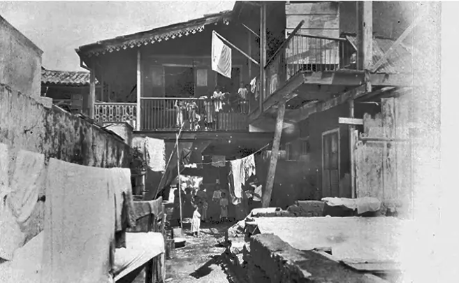 Image d'un immeuble à Rio de Janeiro, 1906.