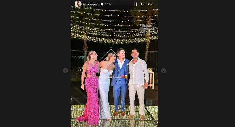 L'influenceur Issa Vasquez et son petit ami étaient également invités.  Photo : Instagram @issavasquez_