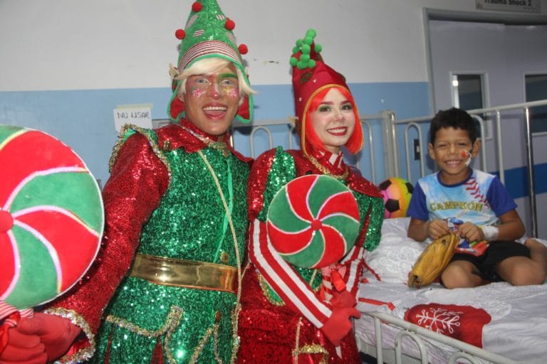 Ils ont distribué des jouets aux enfants détenus à l'hôpital de Maracay