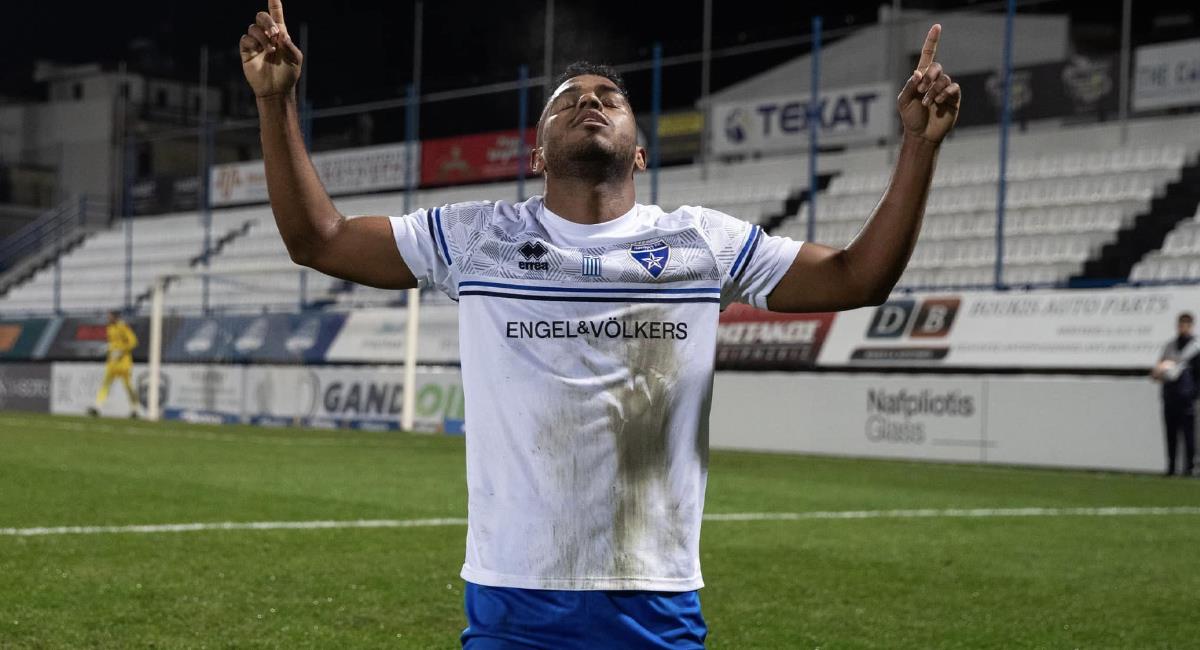 Juan Camilo Salazar se reportó con golazo este fin de semana. Foto: Facebook Ionikos FC