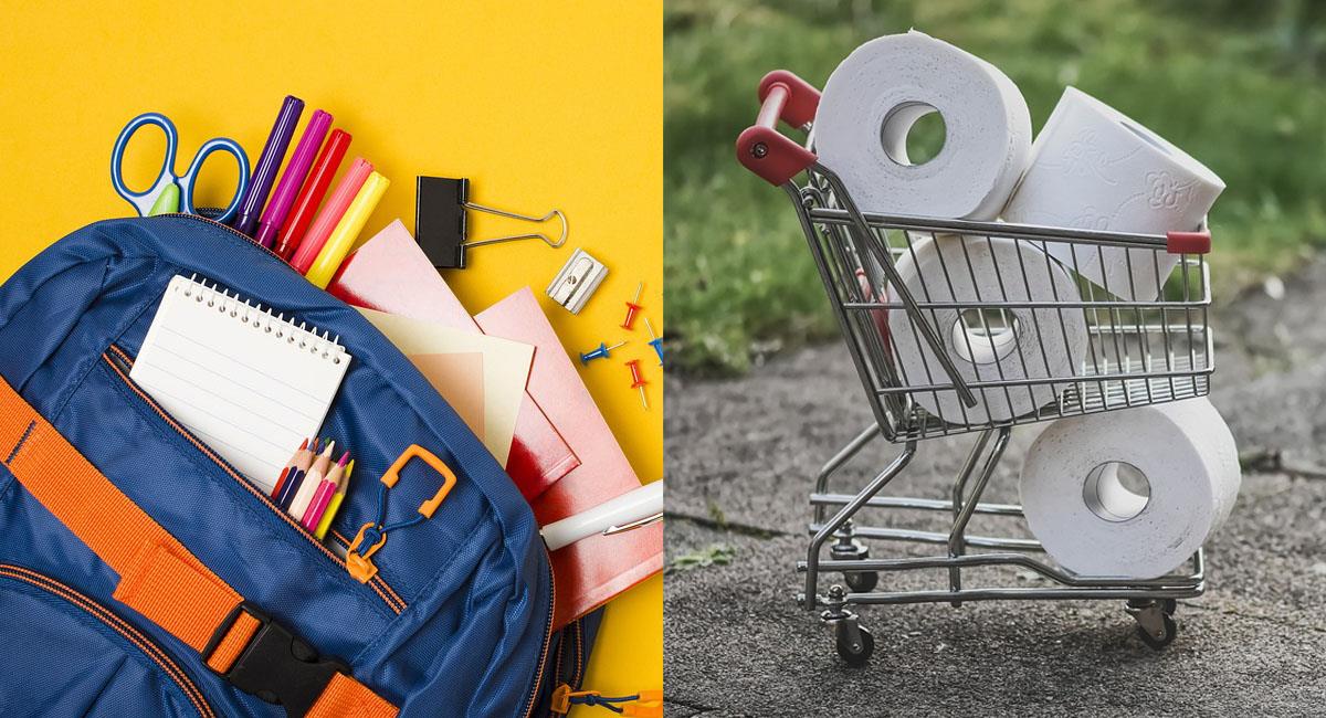 El papel higiénico y artículos de aseo ya no podrá hacer parte de la lista de útiles escolares. Foto: Pixabay