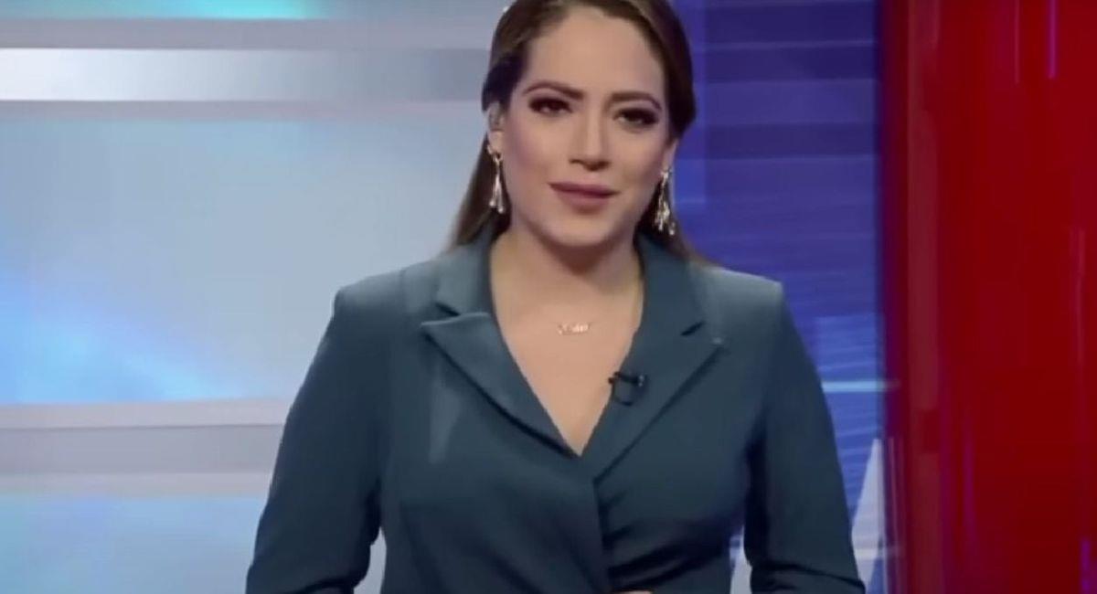 Saskia Bermeo. Foto: Captura e pantalla noticiero TC
