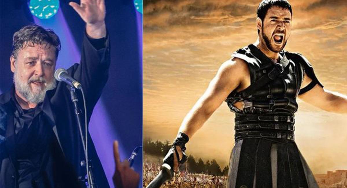 Russell Crowe ganó un Oscar en 2001 por Gladiador y hoy está próximo a cumplir 60 años. Foto: Twitter @DorothyOstra
