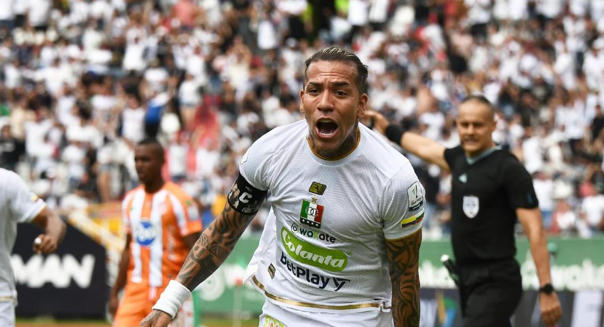 Dayro Moreno alcanzó el récord de goleador histórico de la liga. Foto: Facebook Once Caldas