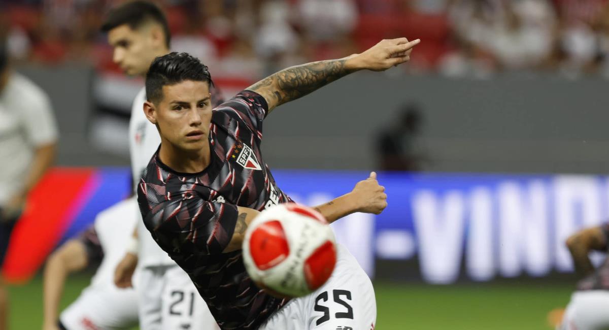 James Rodríguez volvió con Sao Paulo. Foto: Facebook São Paulo