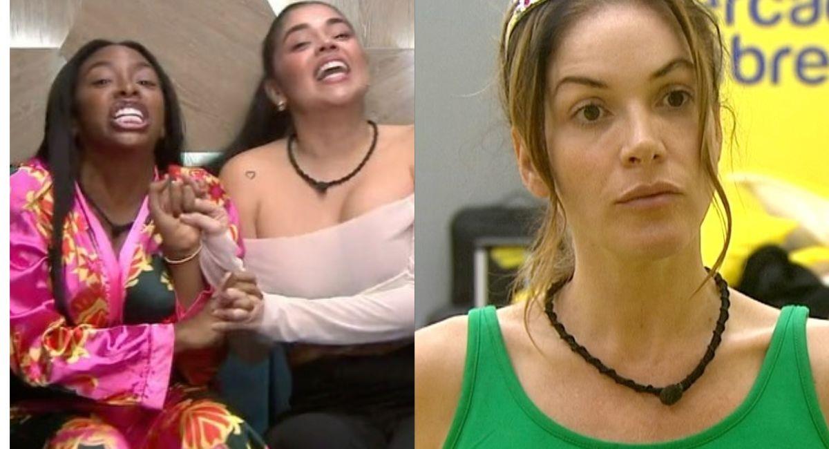 Karen y La Segura no perdieron la oportunidad atacar a Umaña. Foto: Instagram @lacasadelosfamososcolombia1