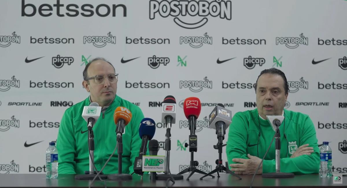 Este miércoles hubo rueda de prensa de Atlético Nacional. Foto: Youtube Atlético Nacional