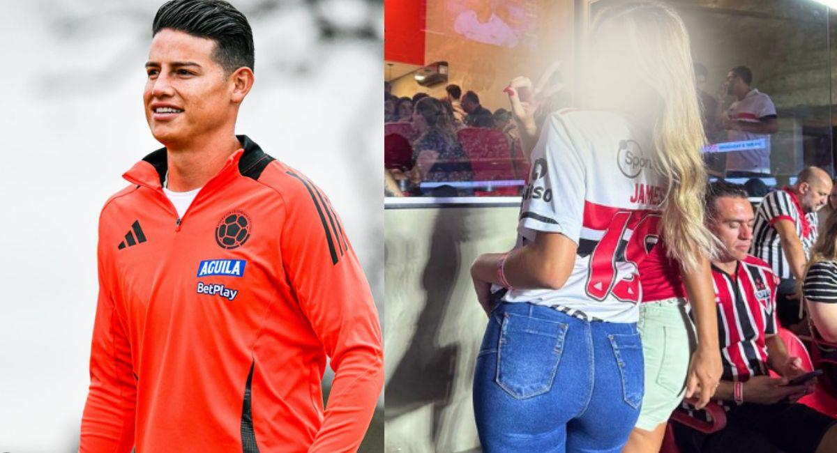James Rodríguez en rumores de romance con brasilera. Foto: Instagram @jamesrodriguez @keyalves