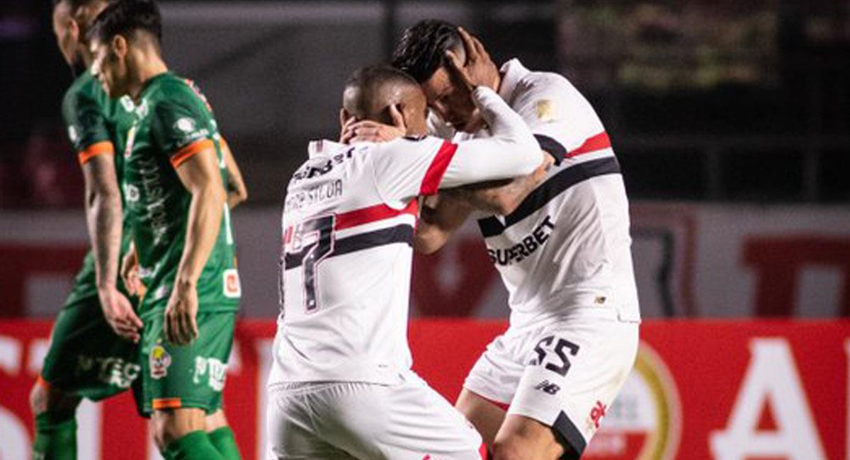 James Rodríguez mejoró su nivel ante Cobresal en el Morumbí. Foto: Twitter @spfcpics