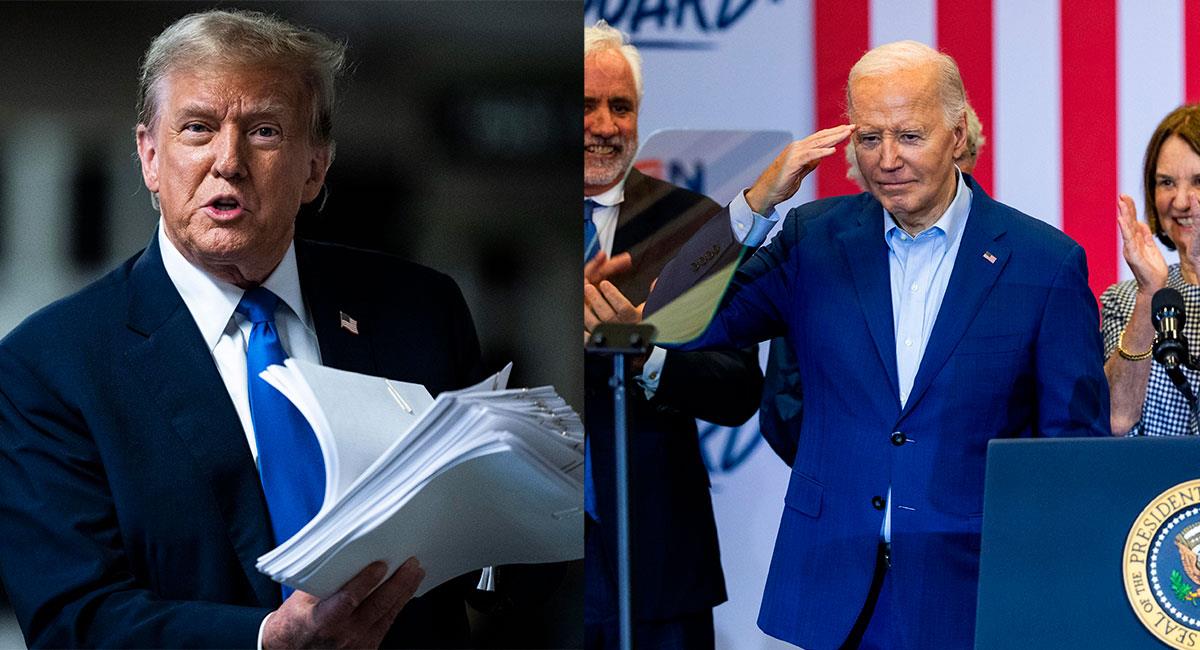 Donald Trump y Joe Biden prometen una agitada elección presidencial en EE.UU. Foto: EFE