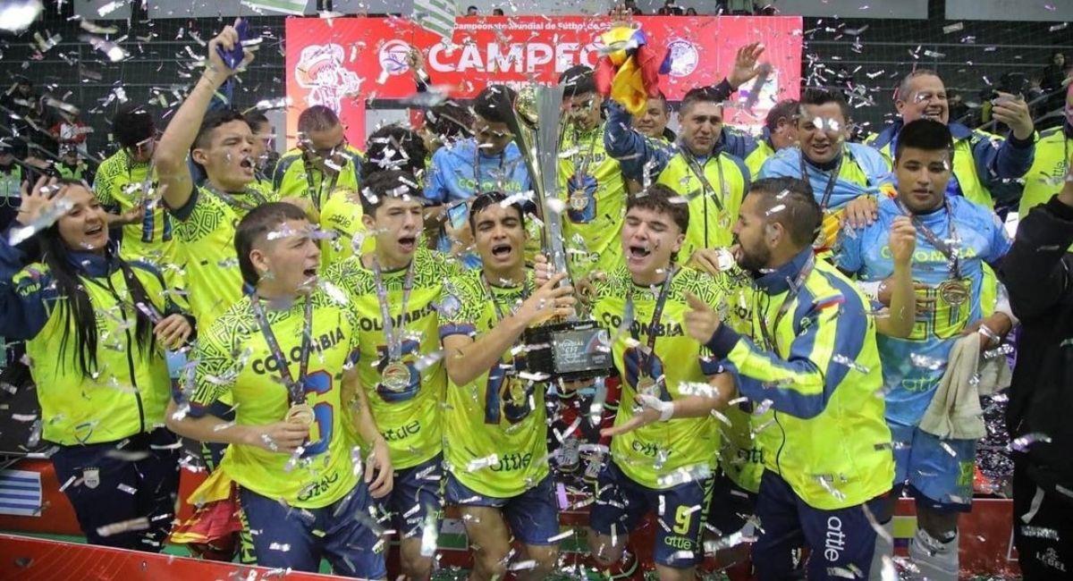 Selección Colombia Futbol de salón Sub 17. Foto: Comité Olímpico Colombiano