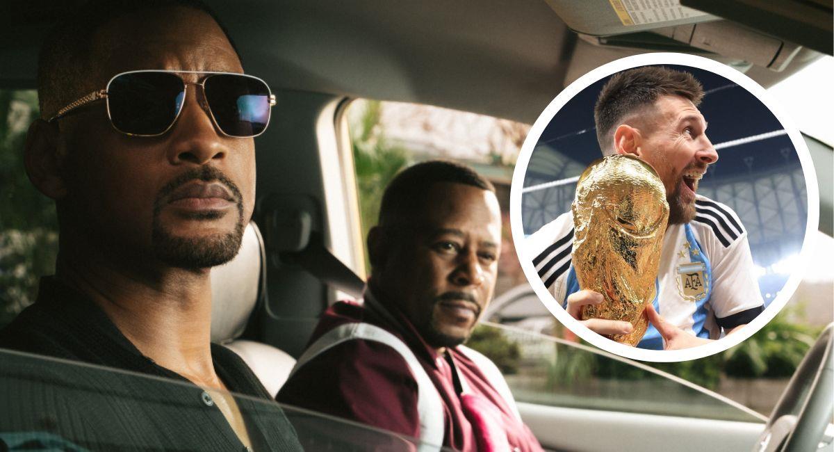 "Bad Boys" aprovechó la presencia de Messi en Estados Unidos para promocionar su cuarta película. Foto: Twitter @BadBoys y Facebook Leo Messi