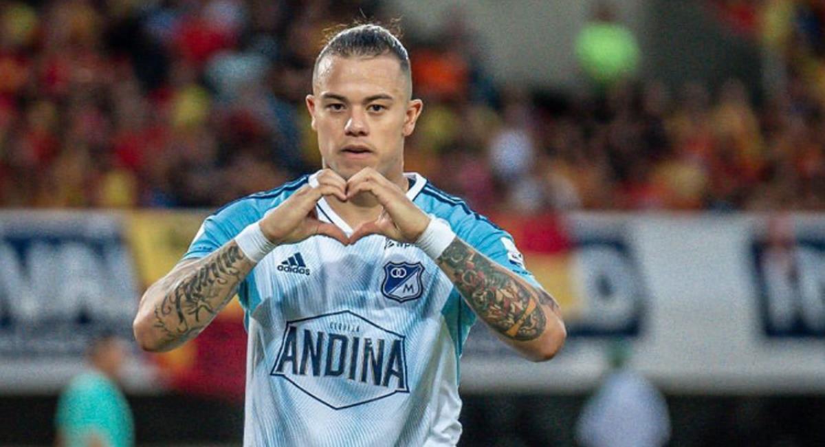 Leonardo Castro jugador de Millonarios. Foto: Twitter Goooldedavid