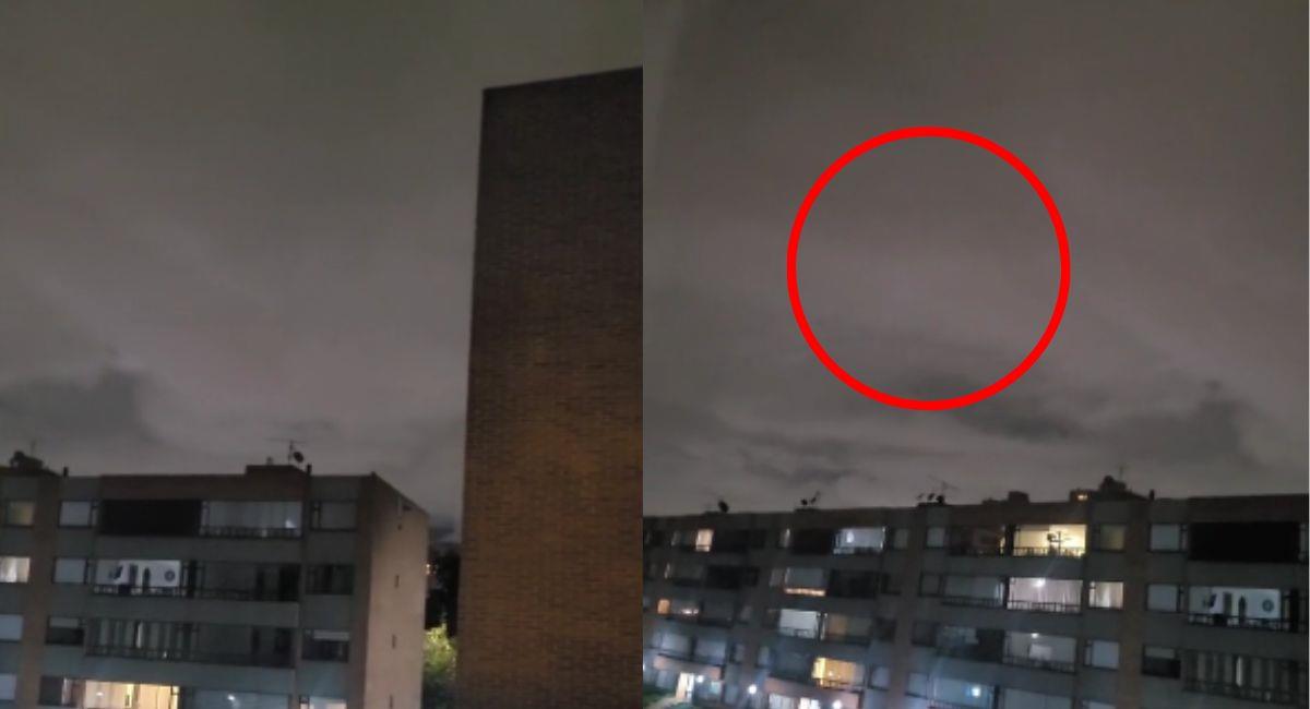 Mujer grabó supuesto avistamiento de ángeles en Bogotá. Foto: TikTok