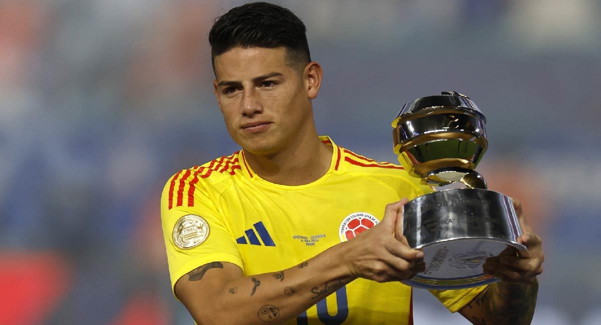 James Rodríguez y otros 3 colombianos hacen parte del equipo ideal de la Copa América. Foto: EFE