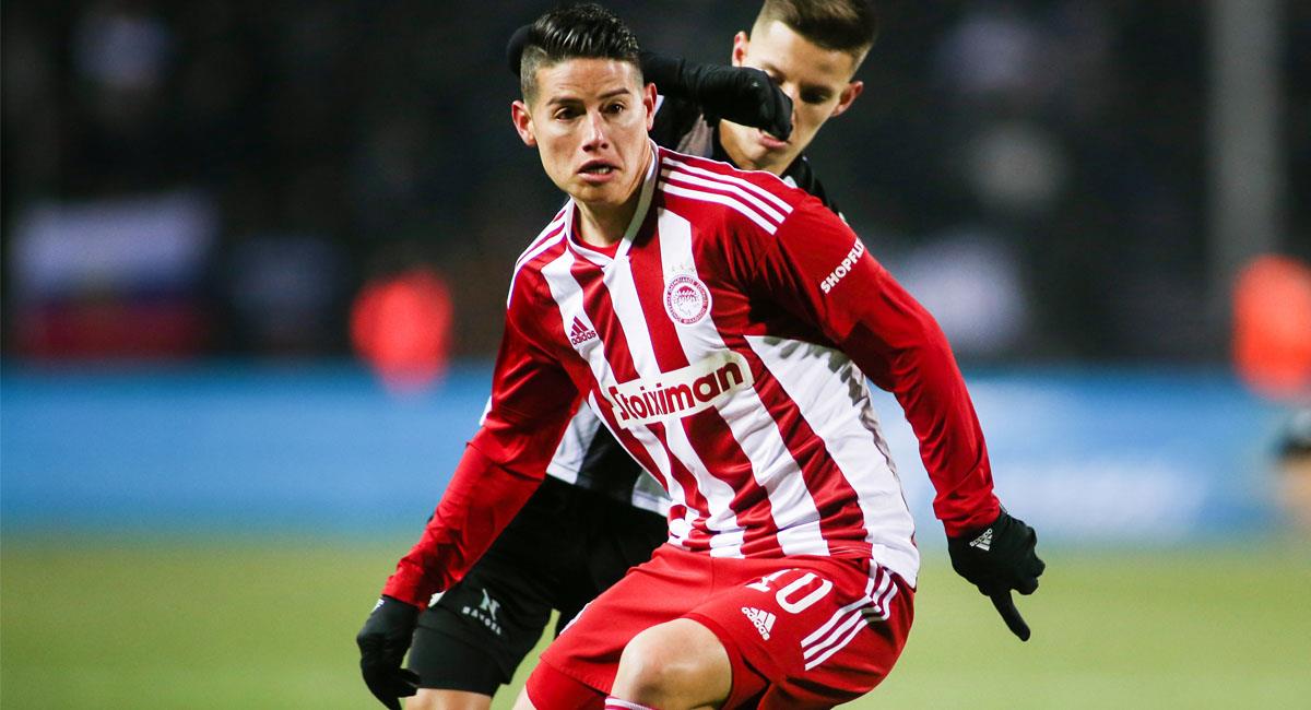 Olympiacos de Grecia fue el último equipo europeo en el que militó James Rodríguez. Foto: Shutterstock