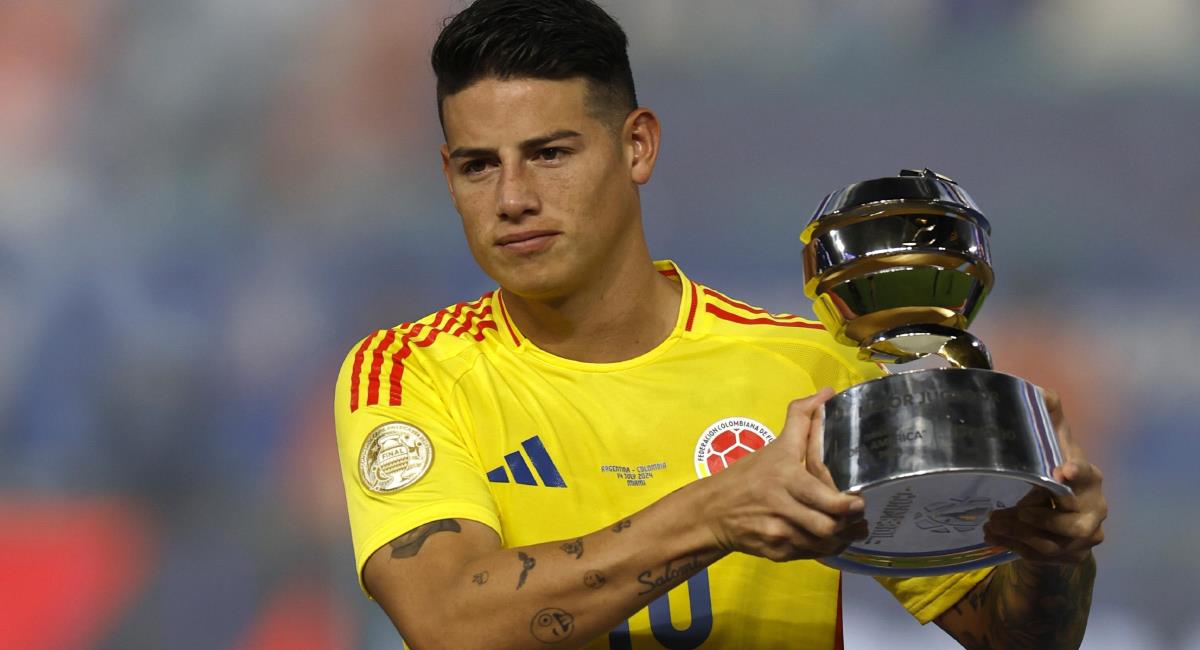 James fue el MVP de la Copa América. Foto: EFE