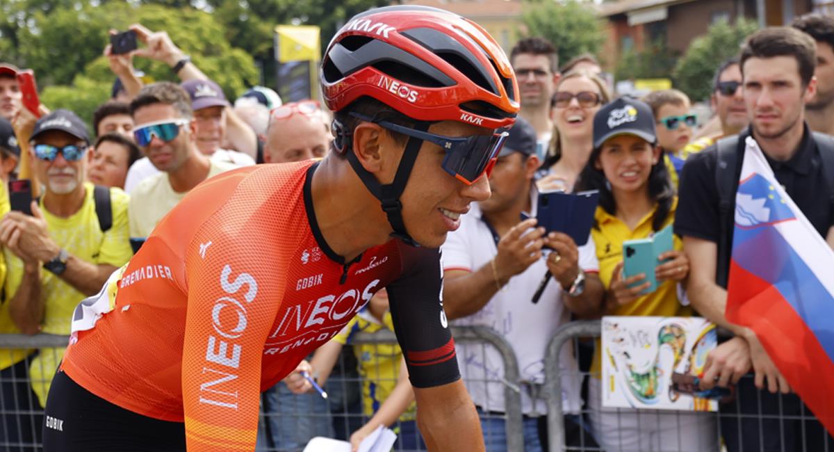 Egan Bernal el mejor de los colombianos en la general del Tour de Francia 2024. Foto: EFE