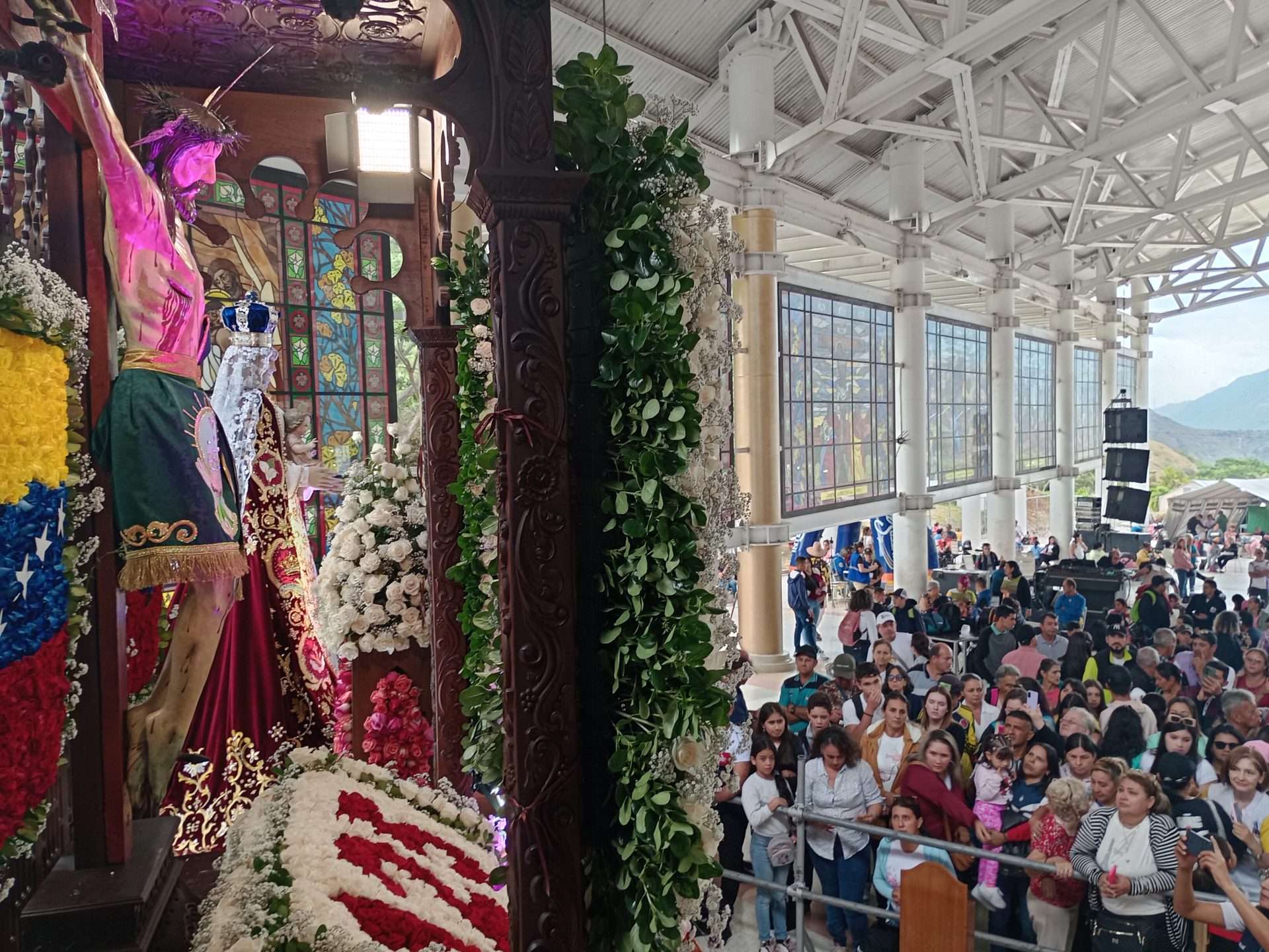 Avec une fête religieuse, ils célèbrent Santo Cristo de La Grita