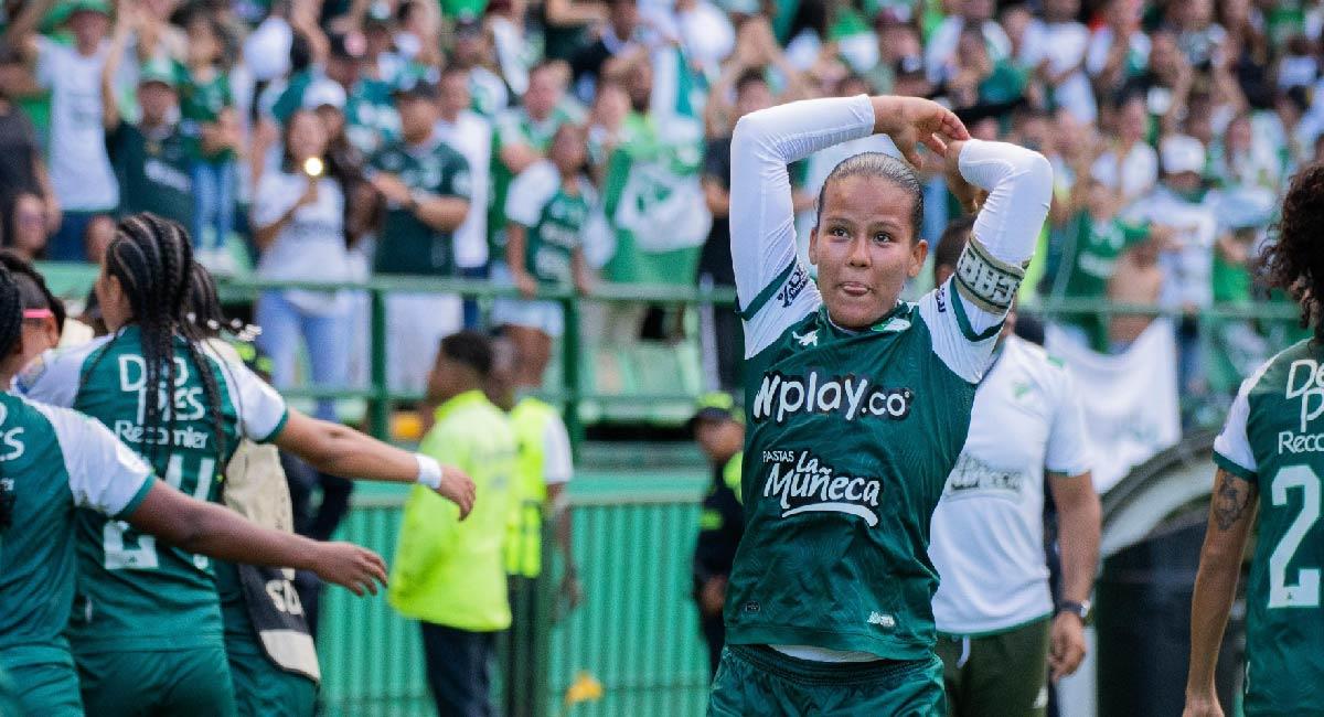 La capitana Juana Ortegón se plantó como un estandarte en el campo para darle el triunfo a su equipo. Foto: Twitter @CaliFemenino