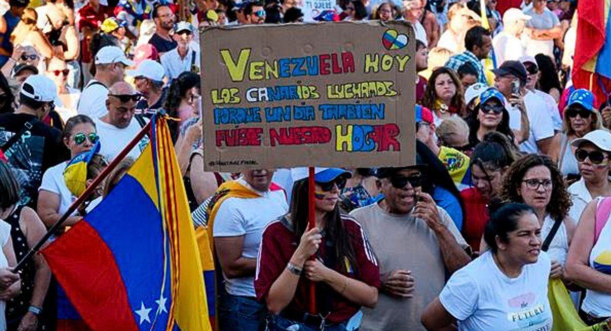 Venezuela protesta a nivel mundial contra el gobierno de Nicolás Maduro. Foto: EFE