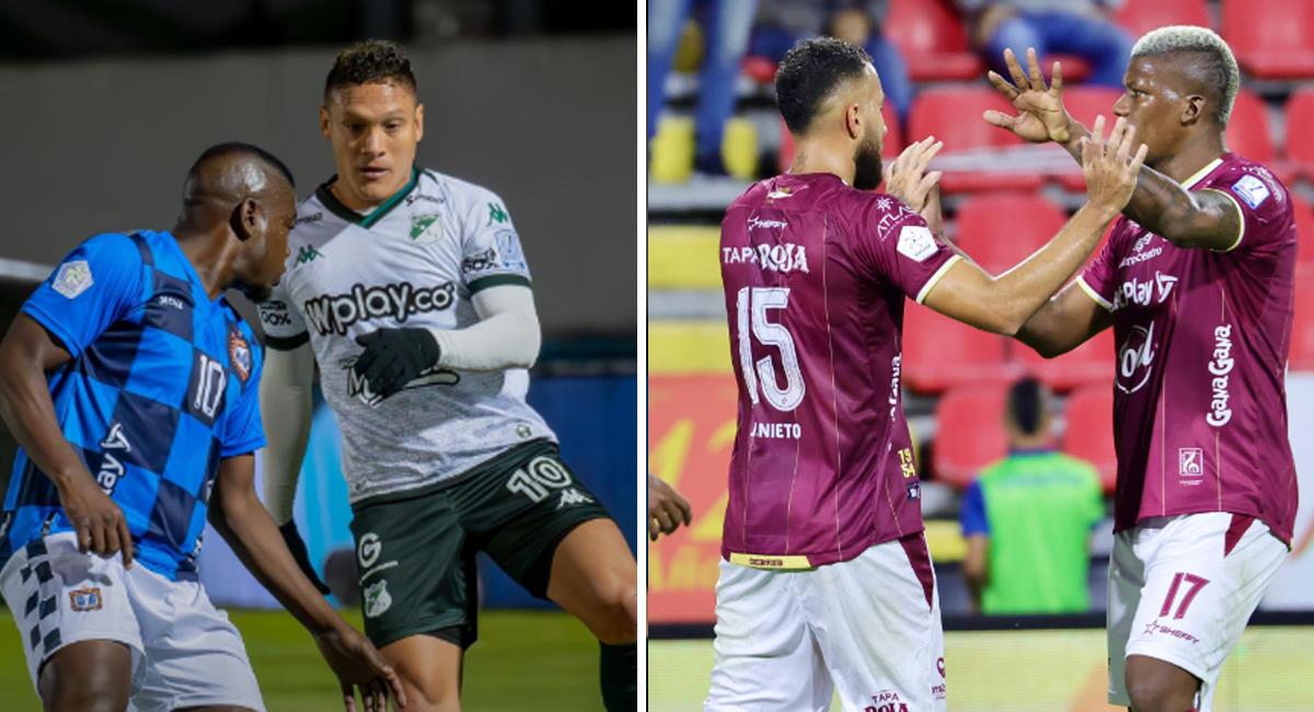 Así quedó la tabla de posiciones tras la fecha 5 de la liga colombiana. Foto: Twitter @AsoDeporCali /  @cdtolima