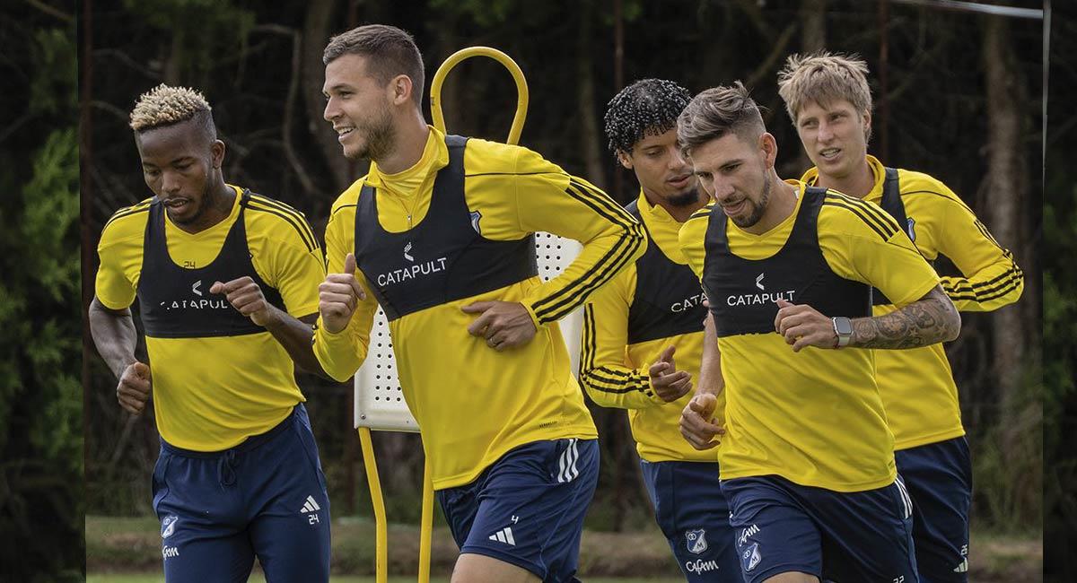 Millonarios se prepara para lo que será el encuentro ante Patriotas en la ciudad de Villavicencio. Foto: Twitter @MillosFCoficial