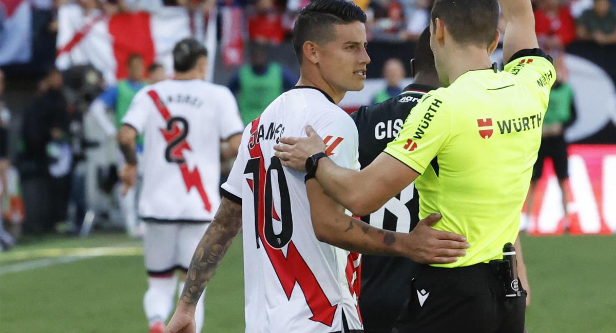 James Rodríguez no ha contado a su llegada al Rayo Vallecano con mucha continuidad. Foto: EFE