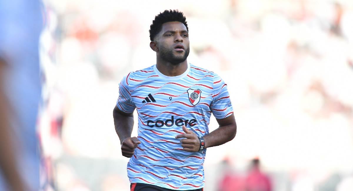 El delantero completa 8 goles en la reciente Liga de Argentina. Foto: Twitter @RiverPlate