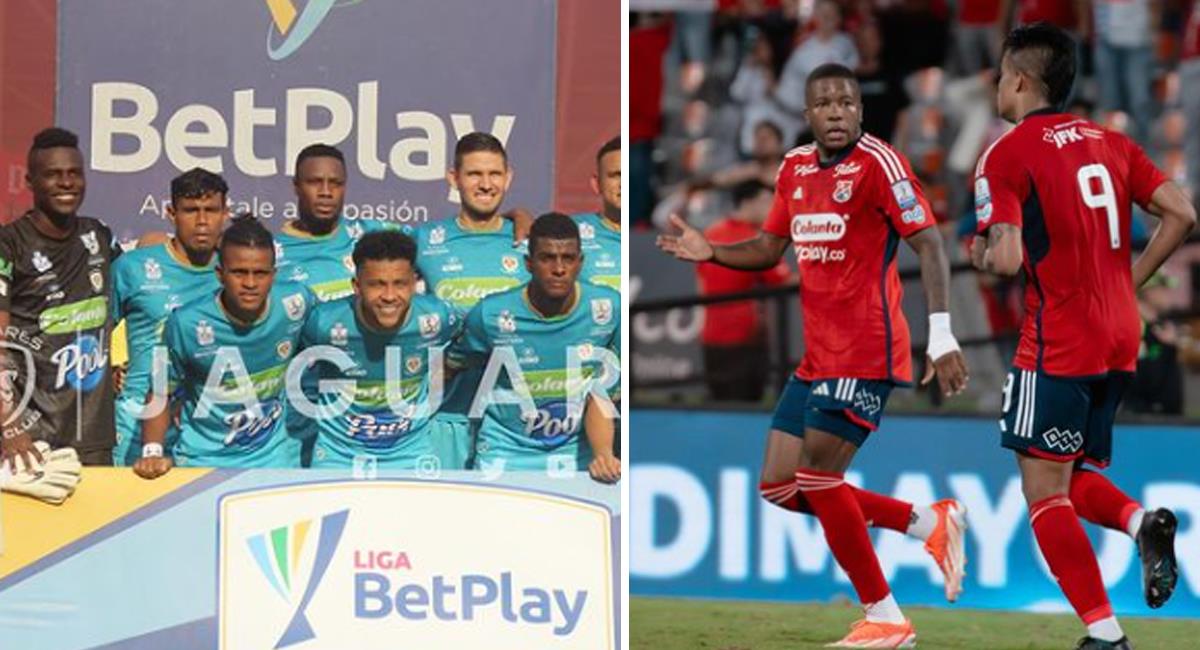 DIM y Jaguares se enfrentan por la fecha 15 de la liga colombiana este lunes. Foto: Instagram @dimoficialcom / @jaguaresfc