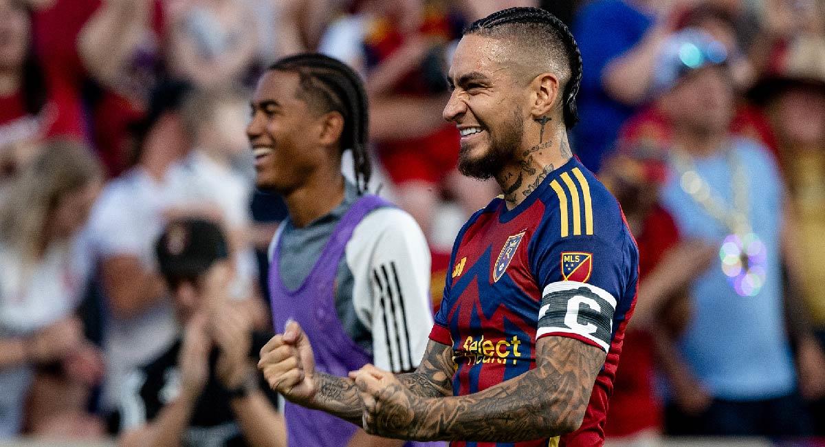 El colombiano ingresó en los últimos 30 minutos del partido. Foto: Twitter @realsaltlake