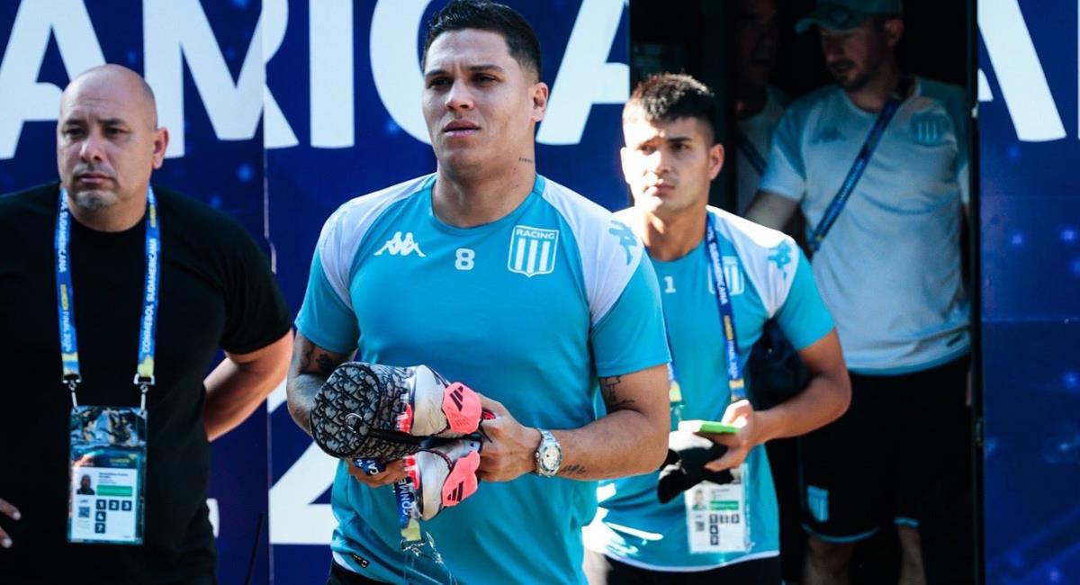 JuanFer Quintero es figurón con Racing. Foto: Twitter @RacingClub