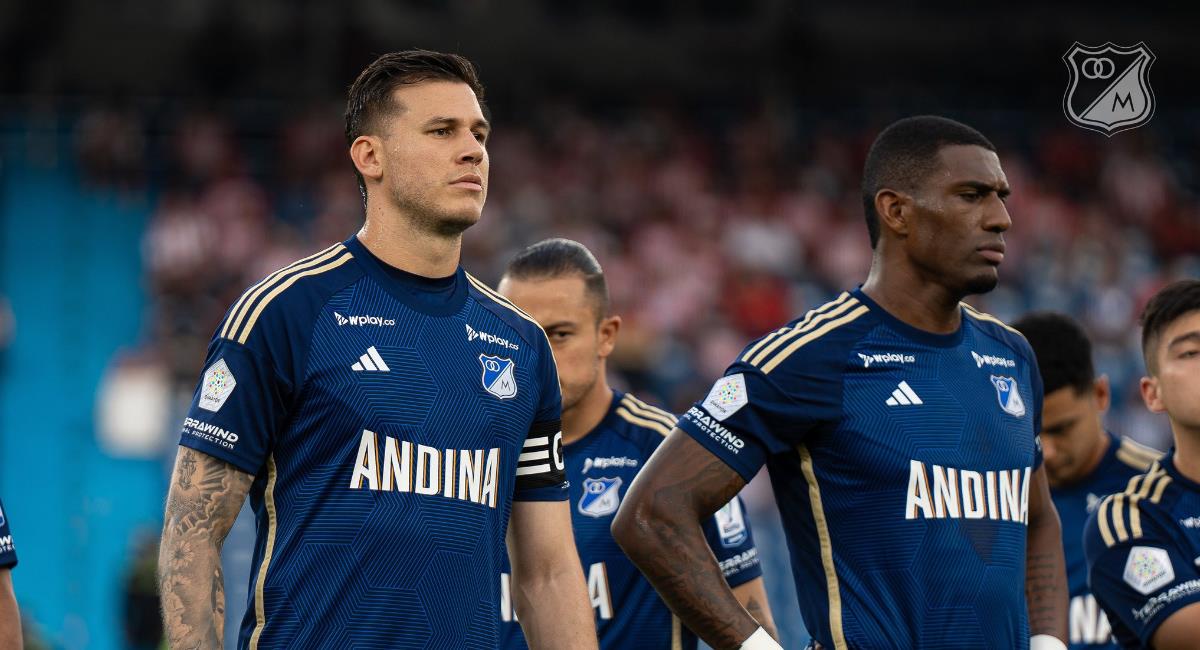 Millonarios sufrirá dura baja, antes de cuadrangulares. Foto: Twitter @MillosFCoficial