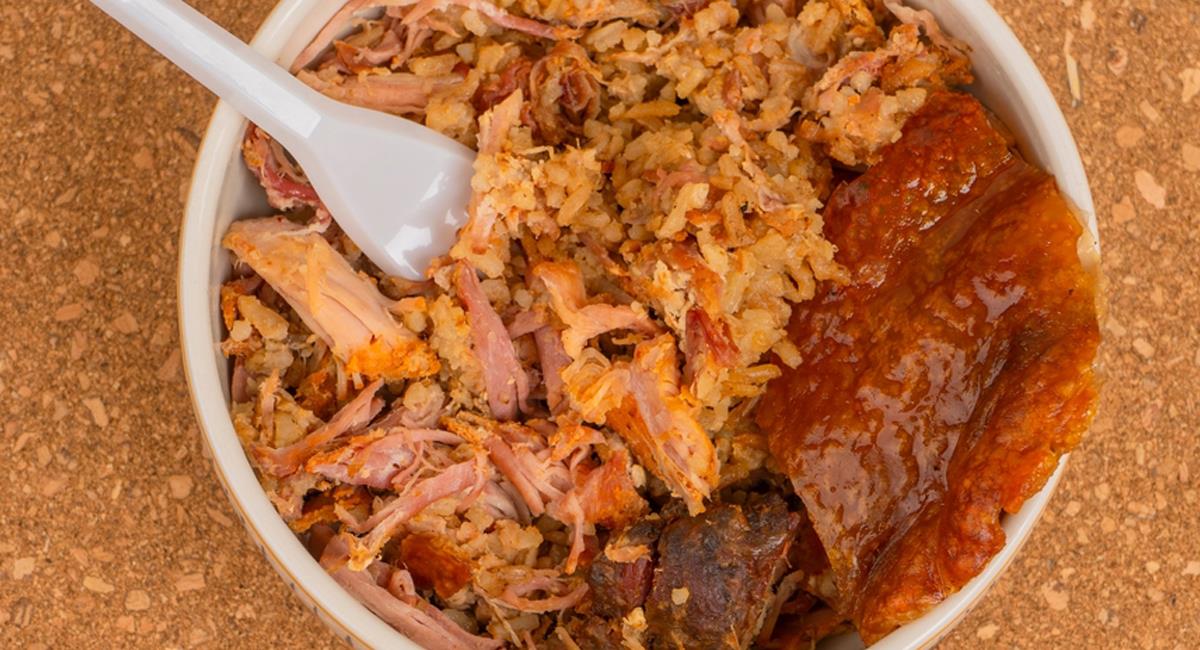 La lechona es uno de los platos colombianos más reconocidos en el mundo. Foto: Shutterstock