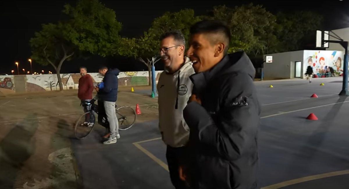 Nairo Quintana y cómo empezó a celebrar la Navidad. Foto: Youtube Movistar Team