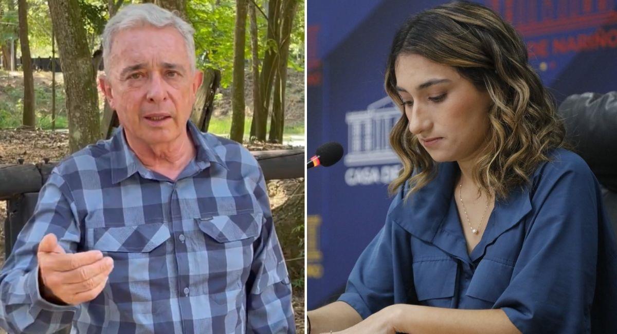 ¡Se confirmó! Sarabia recurrió a Uribe para solucionar conflicto con EE.UU. Foto: Twitter @AlvaroUribeVel / @laurisarabia