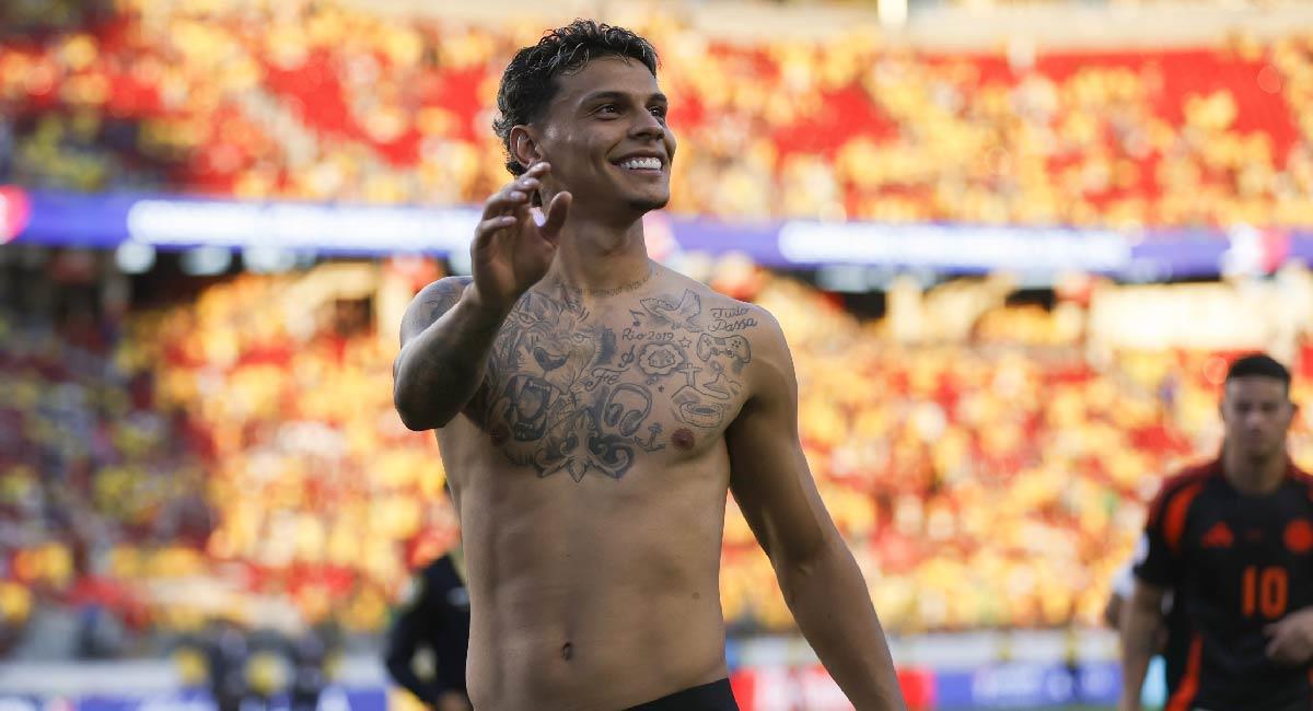 El volante de la Selección Colombia sumó su octavo gol con el Palmeiras. Foto: EFE