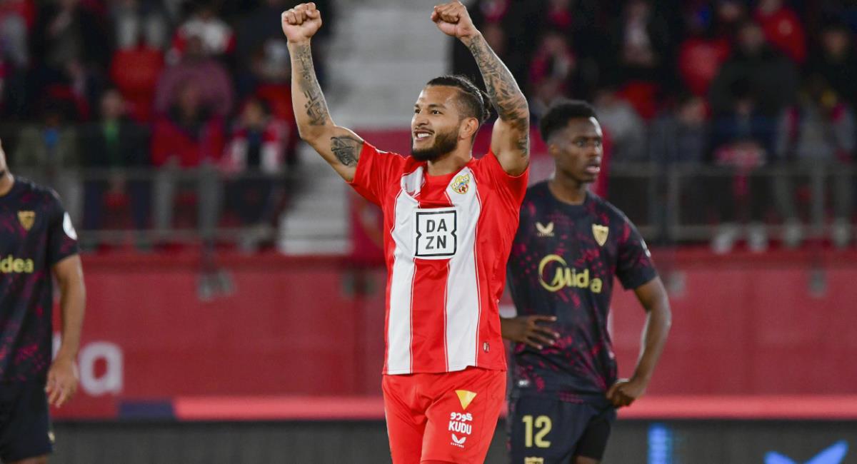 Luis Suárez fue figura del Almería en Copa del Rey. Foto: EFE