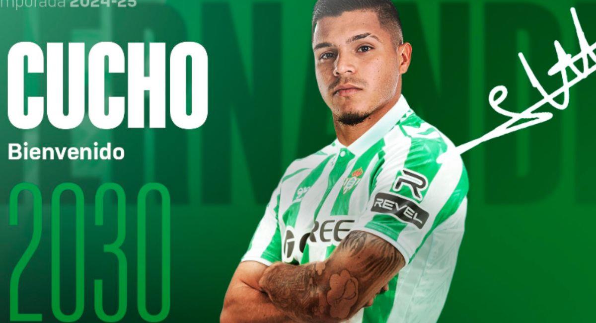 Cucho Hernández vuelve a LaLiga después de militar en la MLS de Estados Unidos. Foto: .realbetisbalompie.es