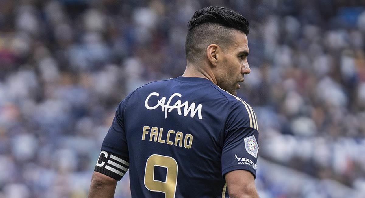 El gol con el que Radamel Falcao llegó a las 350 anotación, fue coincidencialmente en el clásico ante Santa Fe. Foto: Twitter @MillosFCoficial