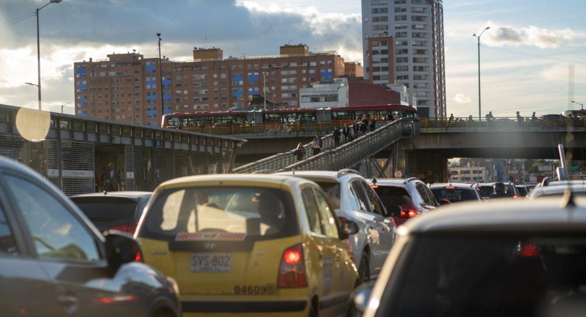 Afectación en movilidad pro la troncal Américas en Bogotá. Foto: Shutterstock