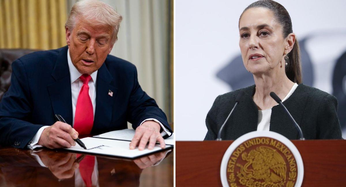 Trump aplaza aranceles a México tras diálogo con Claudia Sheinbaum. Foto: EFE