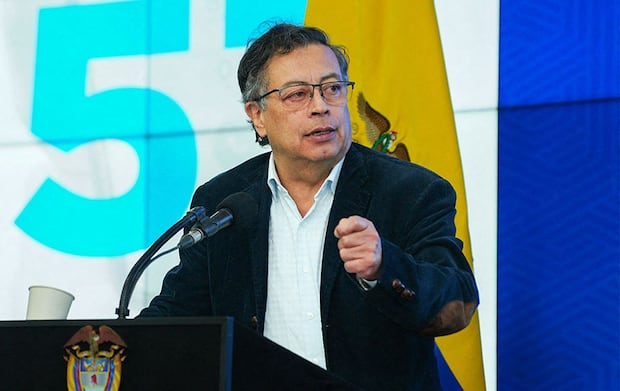 Petro parlant lors du lancement de la ligne directe de la corruption anti-corruption à Bogotá le 21 janvier 2025 (Photo: présidence de Colombie / Juan Diego Cano)