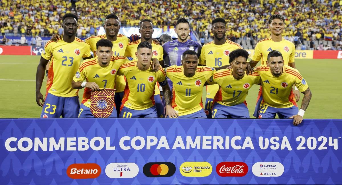 La Selección Colombia en la final de la Copa América 2024. Foto: EFE