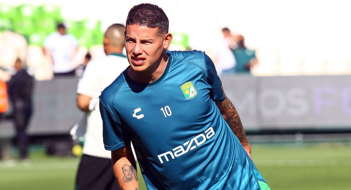 James Rodríguez jugador del Club León de México. Foto: EFE