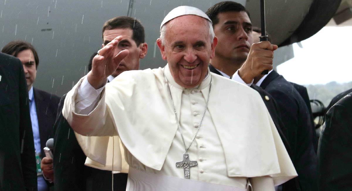 El papa Francisco en su viaje a Paraguay en el año 2015. Foto: EFE