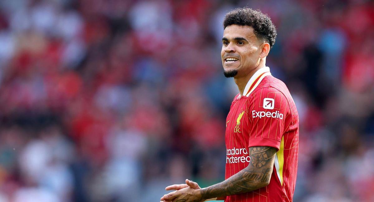 Luis Díaz se enfrentó a los hinchas del Liverpool. Foto: EFE