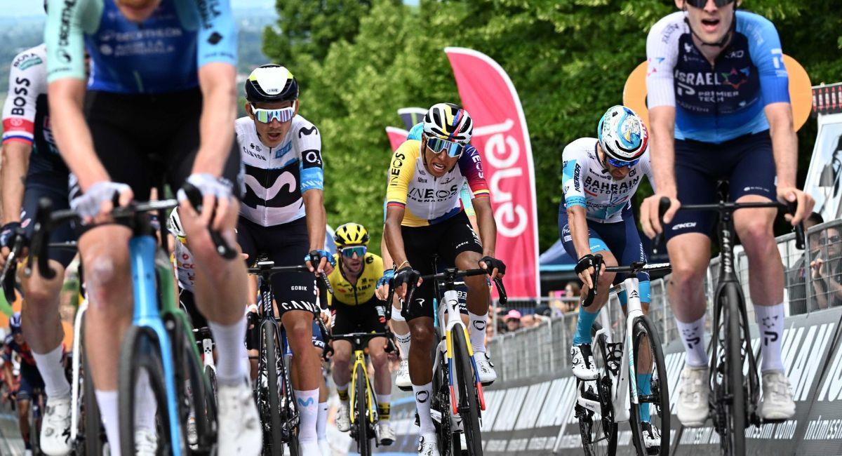 Egan Bernal corredor colombiano del Ineos presente en el Giro de Italia 2025. Foto: EFE